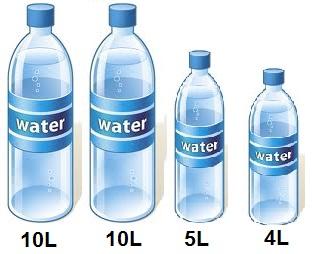 water bottles litre bottle five litres four measure liter empty two puzzle distribute queryhome exactly